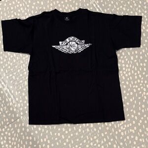 Jordan Black Tee with Silver Logo